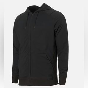 DOWN TIME Full Zip Hoodie / Black